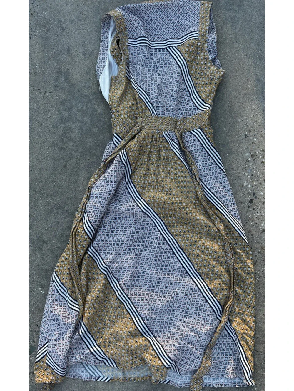 Maeve  by Anthropology Carla Faux Wrap Sleeveless Midi Dress Size 0 Wrap Belt